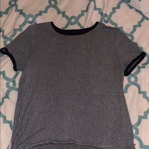 Navy blue striped tee